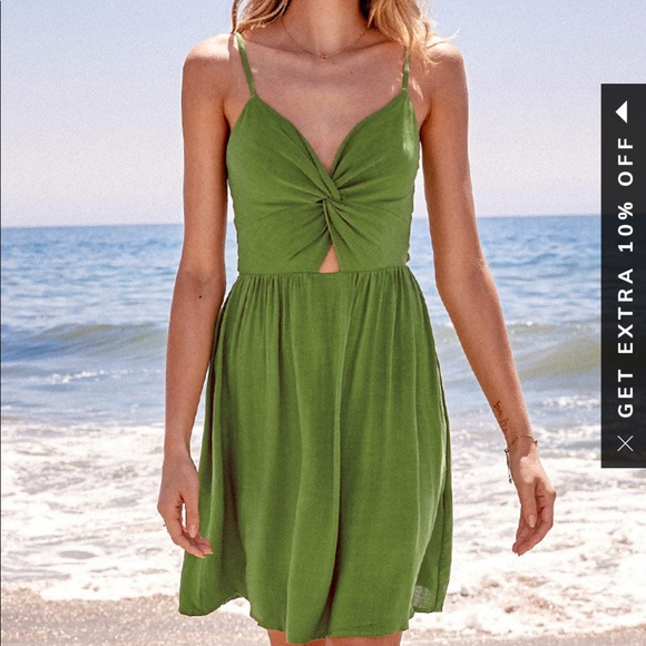 Haylee twist cutout dress from cupshe - Picture 1 of 4